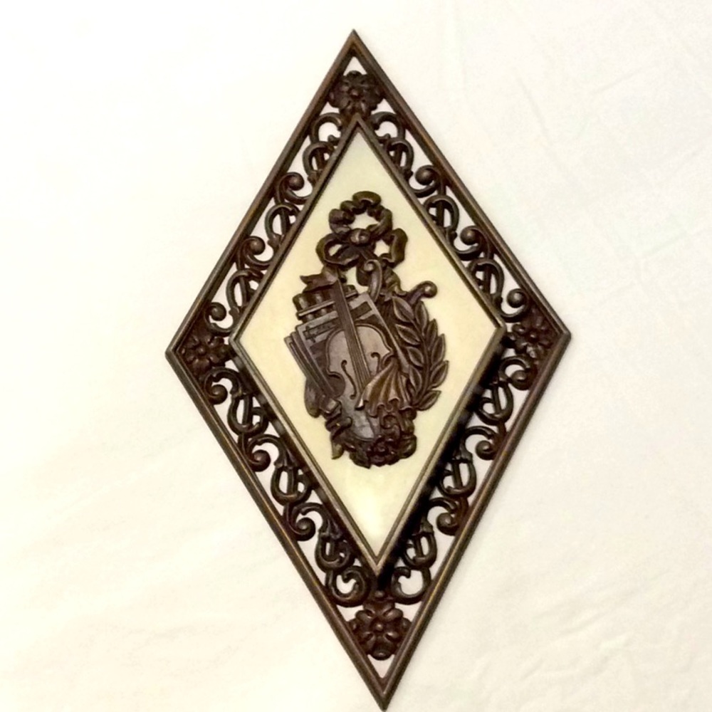 Cello Violin Syroco Picture No 4271 Made in USA